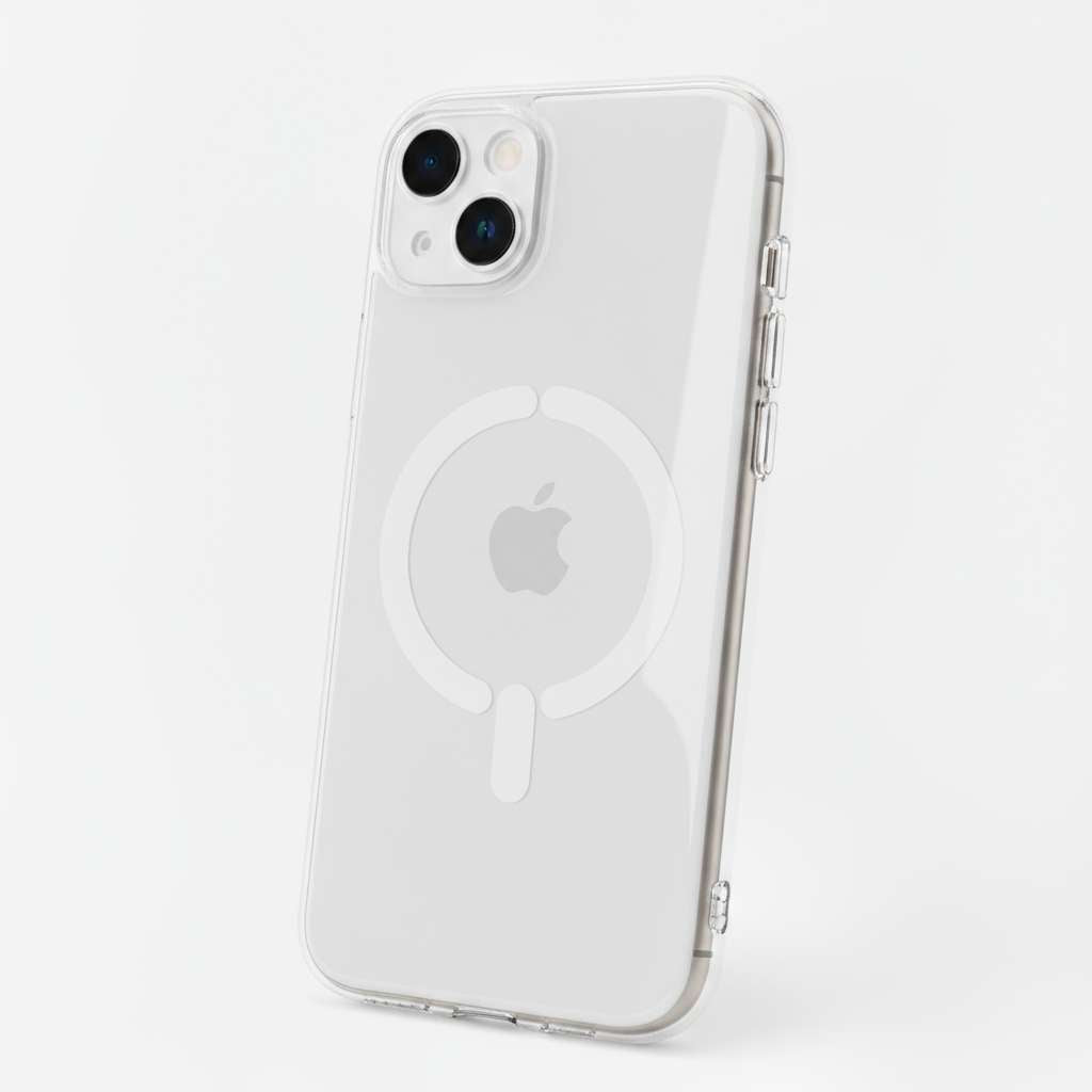 Funda Transparente Logo Compatible con Magsafe para iPhone 15