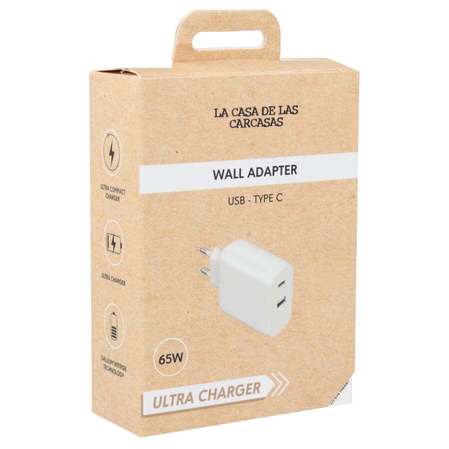 Cargador - Enchufe Tipo USB + C - 65W