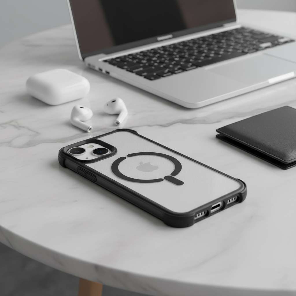 Funda Bumper Compatible con Magsafe para iPhone 15 Plus