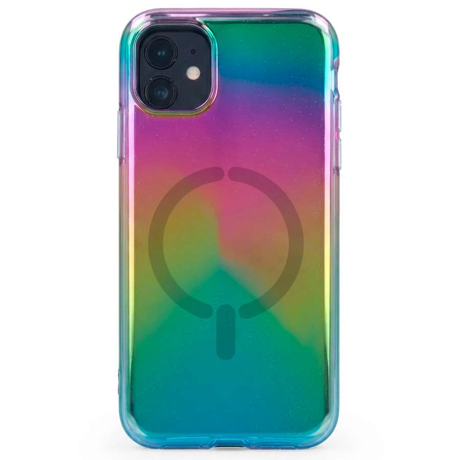 Funda Purpurina Compatible con MagSafe para iPhone 11