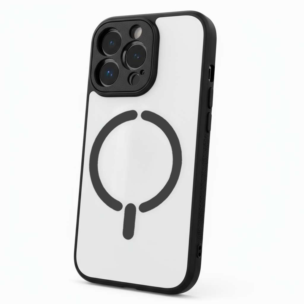 Funda Bumper Compatible con Magsafe con Cubre cámara para iPhone 16 Pro
