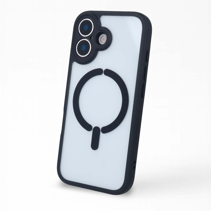 Funda Bumper Compatible con Magsafe con Cubre cámara para iPhone 16 Plus