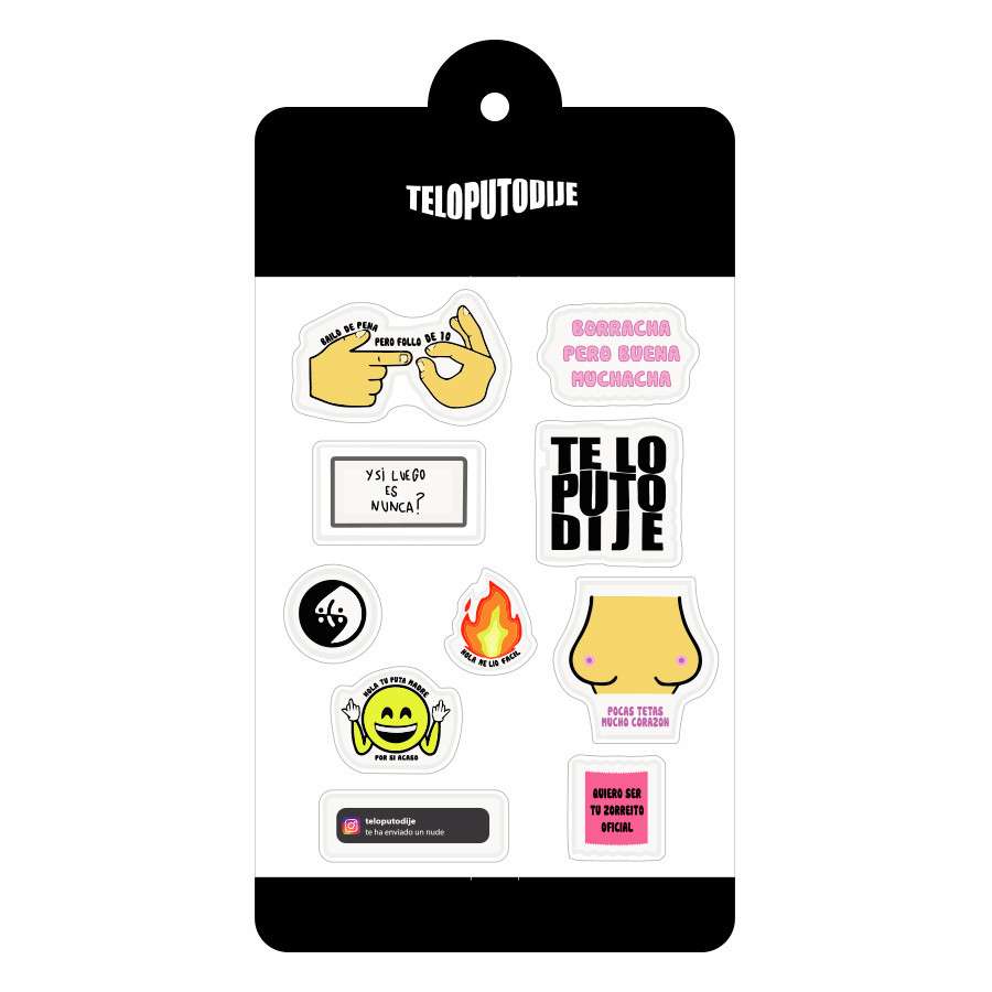 Stickers Licencias - Personaliza tus Dispositivos - Te Lo Puto Dije