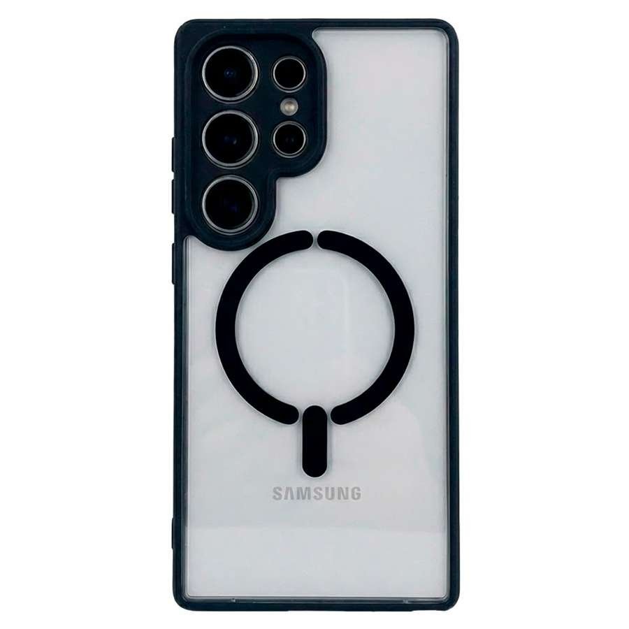 Funda Bumper Compatible con Magsafe con Cubre cámara para Samsung Galaxy S25 Ultra
