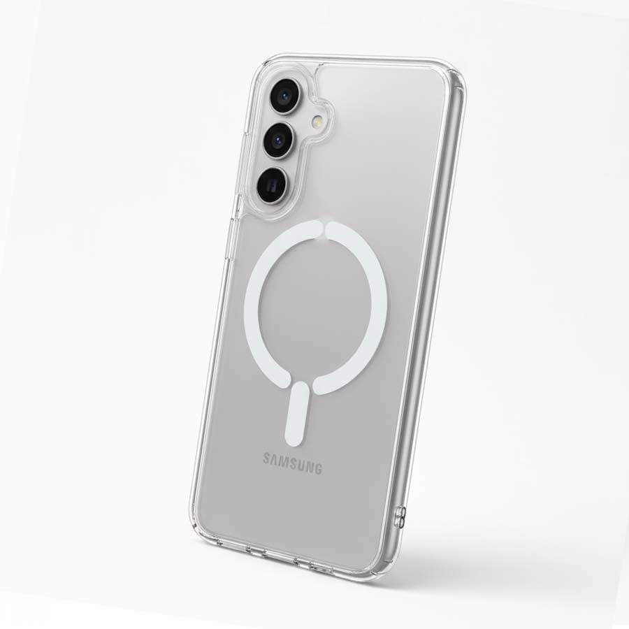 Funda Transparente Logo Compatible con Magsafe para Samsung Galaxy A17