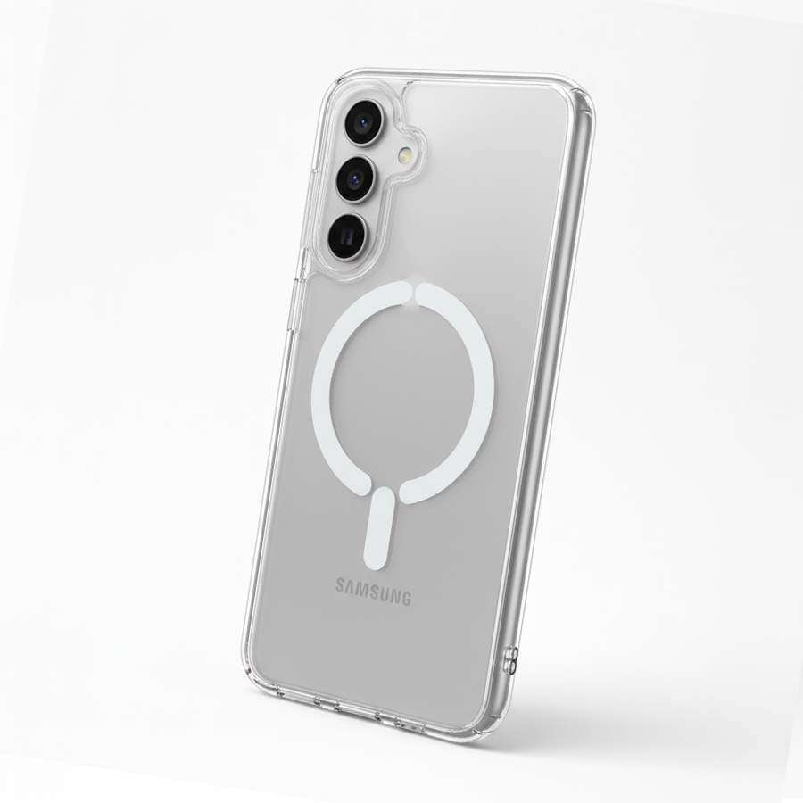Funda Transparente Logo Compatible con Magsafe para Samsung Galaxy A17