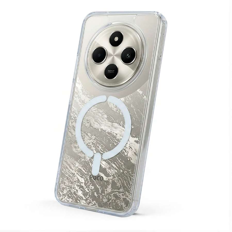 Funda Transparente Logo Compatible con Magsafe para Xiaomi Poco C75