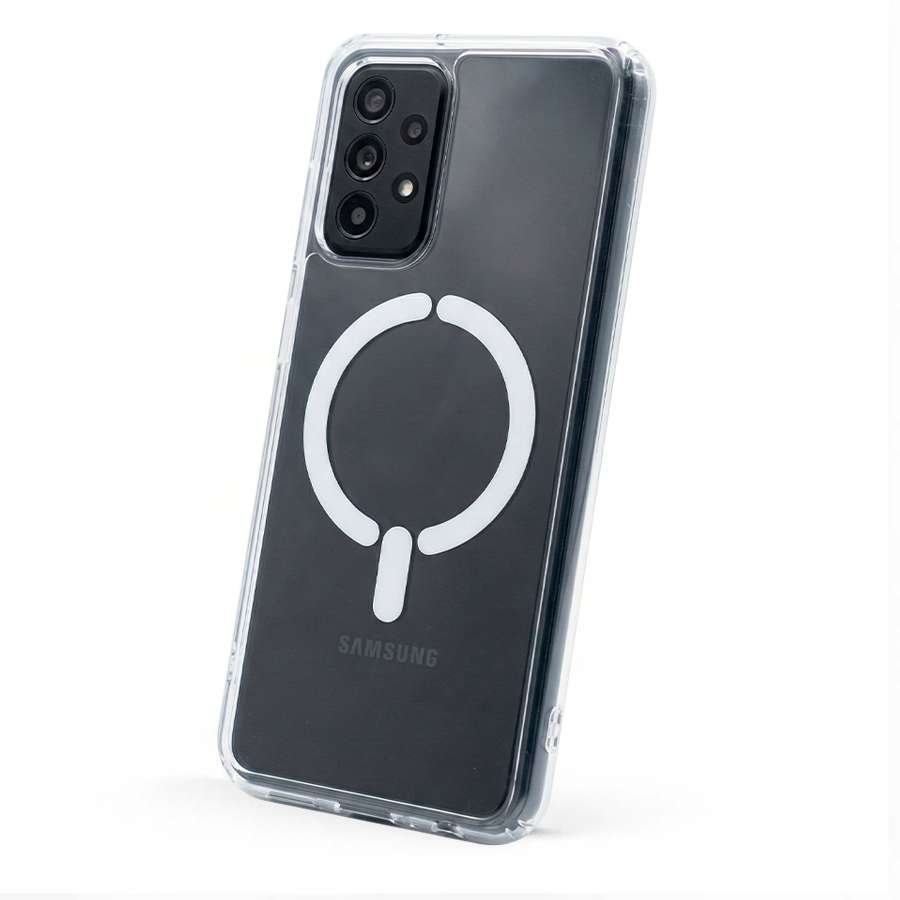 Funda Transparente Logo Compatible con Magsafe para Samsung Galaxy A52 5G