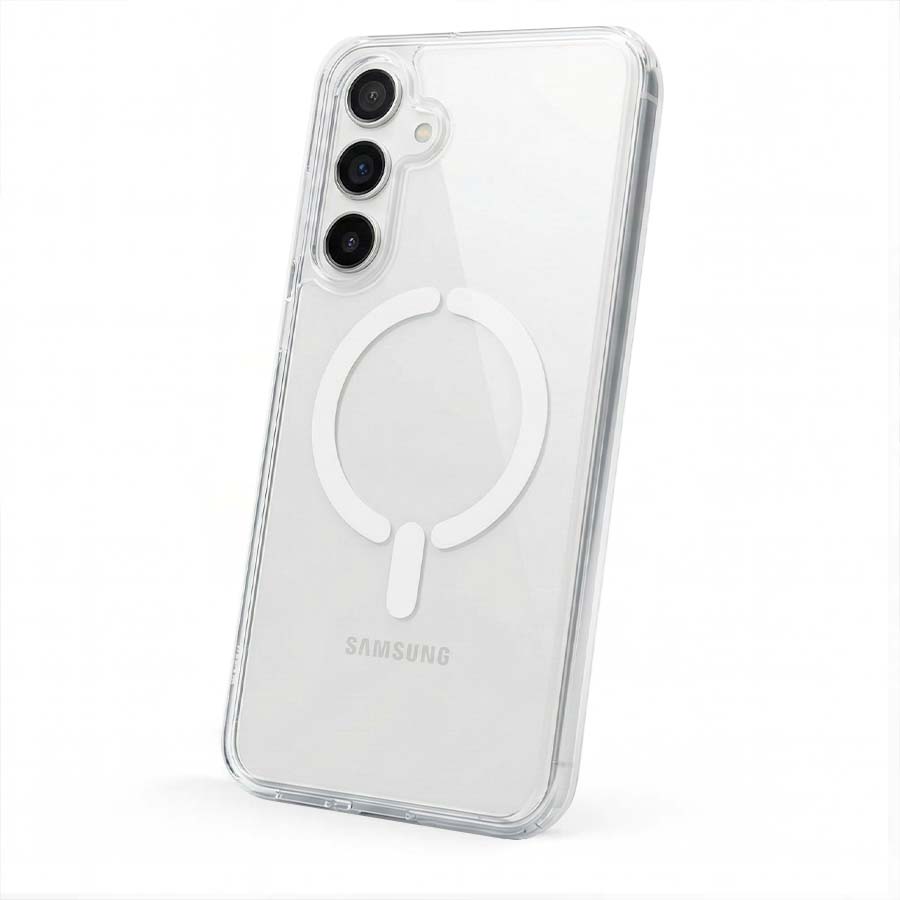 Funda Transparente Logo Compatible con Magsafe para Samsung Galaxy A05s