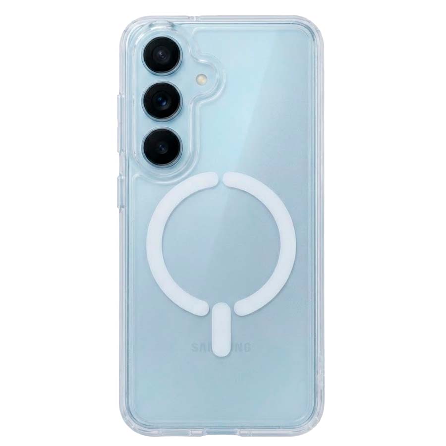 Funda Transparente Logo Compatible con Magsafe para Samsung Galaxy S26