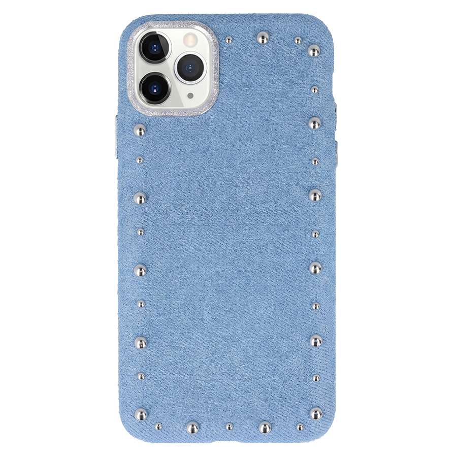 Funda Denim MagBattery para iPhone 11 Pro Max — vista frontal con acabado vaquero
