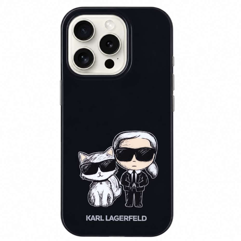 Funda Karl Lagerfeld Silicona Compatible con Magsafe para iPhone 16 Pro Max