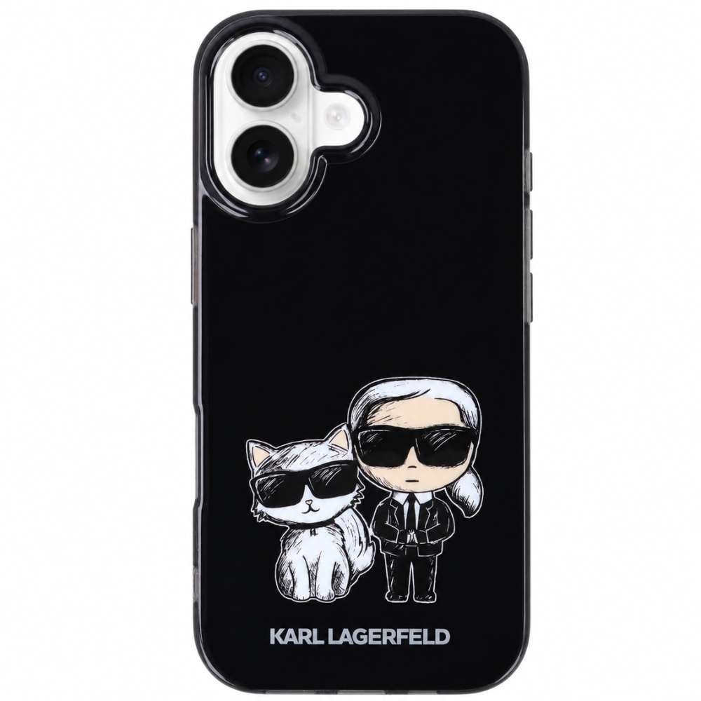Funda Karl Lagerfeld Silicona Compatible con Magsafe para iPhone 16 Plus
