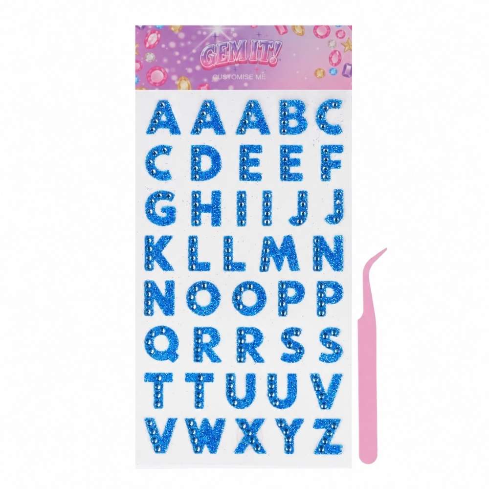 Stickers Gemas XL - Letras Azules