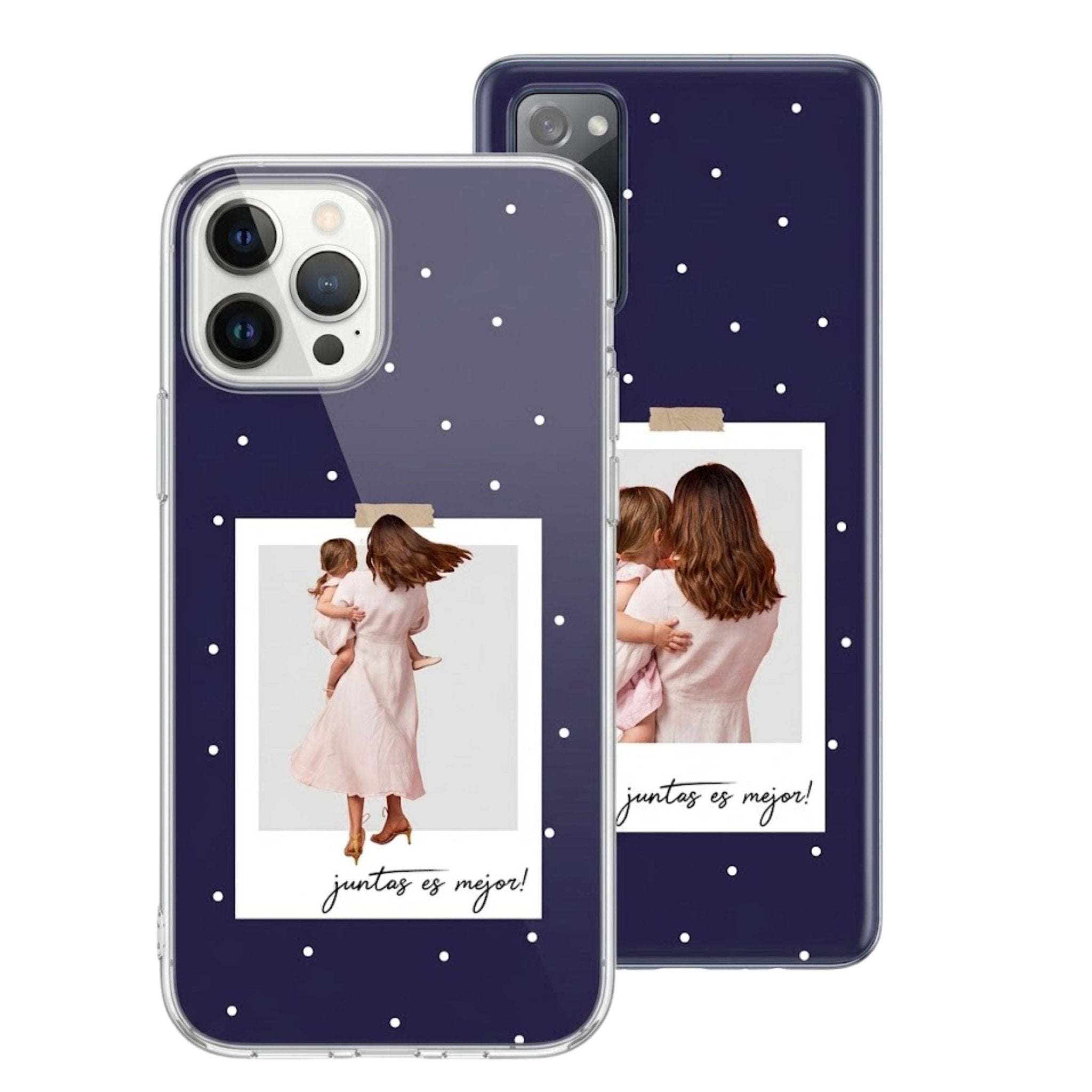 Funda Personalizada - Foto con Frase Juntos Es Mejor